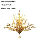 GobekUsa Crystal Chain Pendant Chandelier LED Lights for Indoor Decor