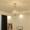 GobekUsa Crystal Chain Pendant Chandelier LED Lights for Indoor Decor