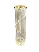 GobekUsa Crystal Chain Pendant Light Chandelier for Living Room and Staircase