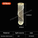 GobekUsa Crystal Chain Pendant Light Chandelier for Living Room and Staircase