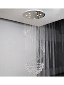 GobekUsa Crystal Chain Pendant Light Chandelier for Living Room and Staircase