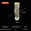 GobekUsa Crystal Chain Pendant Light Chandelier for Living Room and Staircase