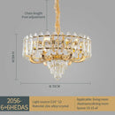 GobekUsa Crystal Chandelier: American Luxury LED Pendant for Living Room, Dining Room, and Bedroom
