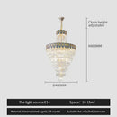 GobekUsa Crystal Chandelier Art Living Room Lighting for Duplex Buildings and High-End Restaurants
