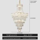 GobekUsa Crystal Chandelier Art Living Room Lighting for Duplex Buildings and High-End Restaurants