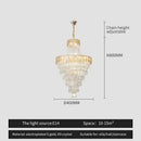 GobekUsa Crystal Chandelier Art Living Room Lighting for Duplex Buildings and High-End Restaurants