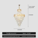 GobekUsa Crystal Chandelier Art Living Room Lighting for Duplex Buildings and High-End Restaurants