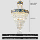 GobekUsa Crystal Chandelier Art Living Room Lighting for Duplex Buildings and High-End Restaurants