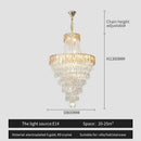GobekUsa Crystal Chandelier Art Living Room Lighting for Duplex Buildings and High-End Restaurants