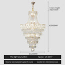 GobekUsa Crystal Chandelier Art Living Room Lighting for Duplex Buildings and High-End Restaurants