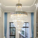 GobekUsa Crystal Chandelier Art Living Room Lighting for Duplex Buildings and High-End Restaurants
