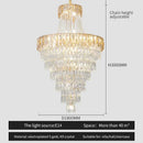 GobekUsa Crystal Chandelier Art Living Room Lighting for Duplex Buildings and High-End Restaurants