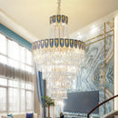 GobekUsa Crystal Chandelier Art Living Room Lighting for Duplex Buildings and High-End Restaurants