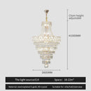 GobekUsa Crystal Chandelier Art Living Room Lighting for Duplex Buildings and High-End Restaurants