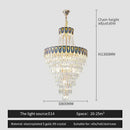 GobekUsa Crystal Chandelier Art Living Room Lighting for Duplex Buildings and High-End Restaurants