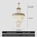 GobekUsa Crystal Chandelier Art Living Room Lighting for Duplex Buildings and High-End Restaurants