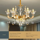 GobekUsa Crystal Chandelier Ceiling Light for Living, Dining, and Bedroom