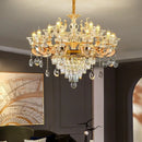 GobekUsa Crystal Chandelier Ceiling Light for Living, Dining, and Bedroom