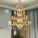 GobekUsa Crystal Chandelier Ceiling Light for Living, Dining, and Bedroom