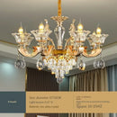 GobekUsa Crystal Chandelier Ceiling Light for Living, Dining, and Bedroom