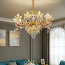 GobekUsa Crystal Chandelier Ceiling Light for Living, Dining, and Bedroom
