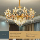 GobekUsa Crystal Chandelier Ceiling Light for Living, Dining, and Bedroom