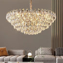 GobekUsa Crystal Chandelier Ceiling Light for Living Room Bedroom Dining Room