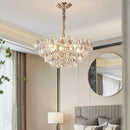 GobekUsa Crystal Chandelier Ceiling Light for Living Room Bedroom Dining Room