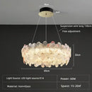 GobekUsa Crystal Chandelier Ceiling Light for Living Room Bedroom Restaurant Hotel and Villa