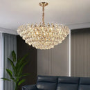GobekUsa Crystal Chandelier Ceiling Light for Living Room Bedroom Dining Room