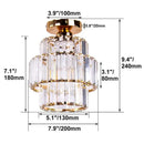 GobekUsa Crystal Chandelier Ceiling Light for Modern Living Room Decor