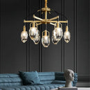GobekUsa Crystal Chandelier Ceiling Light Modern Design for Living Room Dining Area