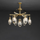 GobekUsa Crystal Chandelier Ceiling Light Modern Design for Living Room Dining Area