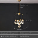 GobekUsa Crystal Chandelier Ceiling Light Modern Design for Living Room Dining Area