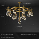 GobekUsa Crystal Chandelier Ceiling Light Modern Design for Living Room Dining Area