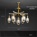GobekUsa Crystal Chandelier Ceiling Light Modern Design for Living Room Dining Area