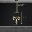 GobekUsa Crystal Chandelier Ceiling Light Modern Design for Living Room Dining Area
