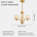 GobekUsa Crystal Chandelier Ceiling Lights for Modern Living Spaces