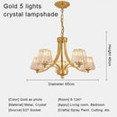 GobekUsa Crystal Chandelier Ceiling Lights for Modern Living Spaces