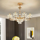 GobekUsa Crystal Chandelier Ceiling Pendant Light for Living, Dining, and Bedroom Home Lighting