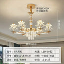 GobekUsa Crystal Chandelier Ceiling Pendant Light for Living, Dining, and Bedroom Home Lighting