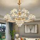 GobekUsa Crystal Chandelier Ceiling Pendant Light for Living, Dining, and Bedroom Home Lighting