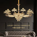 GobekUsa Crystal Chandelier Ceiling Pendant Light for Living, Dining, and Bedroom Home Lighting