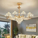 GobekUsa Crystal Chandelier Ceiling Pendant Light for Living, Dining, and Bedroom Home Lighting