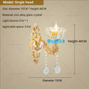GobekUsa Crystal Chandelier: Chinese Ceramic Living Room Luxe Lighting
