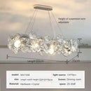 GobekUsa Crystal Chandelier Chrome Ceiling Pendant Light Fixture for Modern Luxury Living Home Décor