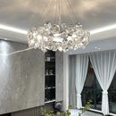GobekUsa Crystal Chandelier Chrome Ceiling Pendant Light Fixture for Modern Luxury Living Home Décor