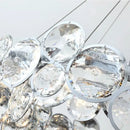GobekUsa Crystal Chandelier Chrome Ceiling Pendant Light Fixture for Modern Luxury Living Home Décor