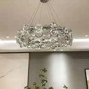 GobekUsa Crystal Chandelier Chrome Ceiling Pendant Light Fixture for Modern Luxury Living Home Décor