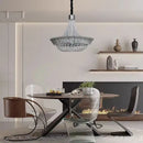 GobekUsa Crystal Chandelier Chrome/Gold for Elegant Lighting in Living Room, Restaurant, Bedroom